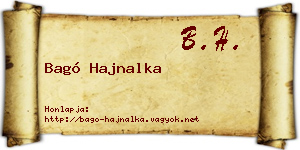 Bagó Hajnalka névjegykártya