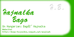 hajnalka bago business card